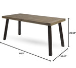 Christopher Knight dining table with metal legs