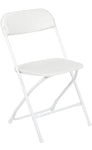 Plastic Folding Chair - White