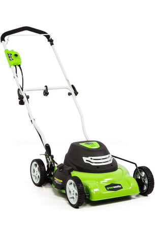 20 inch green works lawn mower