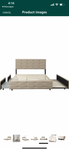 DHAEY Queen Size Upholstered Platform Bed Frame