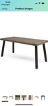 Christopher Knight dining table with metal legs