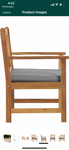 Alaterre Furniture Manchester Outdoor Chair, Natural