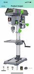 Genesis GDP1005A 10" 5-Speed 4.1 Amp Drill Press with 5/8" Chuck, Integrated LED Work Light, and Table that Rotates 360° and Tilts 0-45°