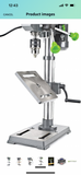 Genesis GDP1005A 10" 5-Speed 4.1 Amp Drill Press with 5/8" Chuck, Integrated LED Work Light, and Table that Rotates 360° and Tilts 0-45°