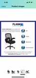 Flash Furniture Big & Tall Office Chair | Black Mesh Executive Swivel Office Chair with Lumbar and Back Support and Wheels