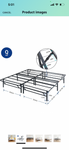 Olee Sleep 14 Inch Foldable Dura Metal Platform Bed Frame, Queen Size, Comfort Base Bed Frame, Height for Under-Bed Storage, Black, CA14BF02Q-1