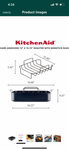 KitchenAid Hard Anodized Roasting Pan/Roaster with Removable Rack, 13 Inch x 15.75 Inch, Matte Black
