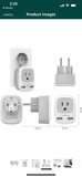 TESSAN Type E/F Germany European Adapter 2 Pack
