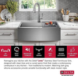 Delta Lenta 30-inch Retrofit Kitchen Sink