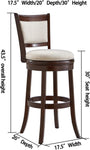 Beige 30” bar stool