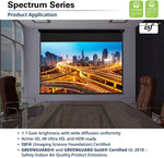 Spectrum 110” motorized projection screen