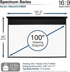 Spectrum 110” motorized projection screen