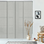 Sliding panel track blinds