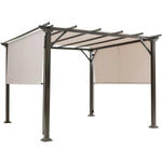 10 ft. x 10 ft. Metal Frame Patio Gazebos in Beige