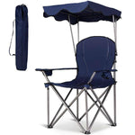 Blue Portable Folding Beach Canopy Chair