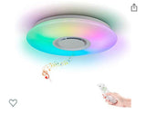 Rainbow ceiling light with built in Bluetooth speaker