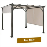 10 ft. x 10 ft. Metal Frame Patio Gazebos in Beige