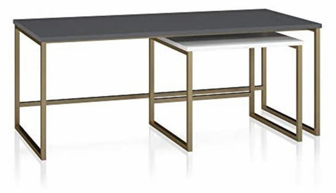 Rectangular nesting coffee table