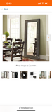 Large Brown Wood Antiqued Rustic Mirror