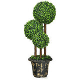 36” Artificial Topiary Triple Ball Tree In/Outdoor