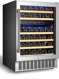 24” Dual Zone Wine Cooler 46 Bottles