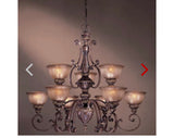 Illuminati - 9 Lights - Chandelier - Bronze Finish