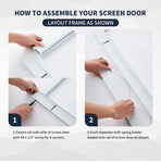 K.D. Heavy Duty Sliding Screen Door