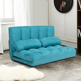 6-Position Adjustable Lounge Couch in Blue