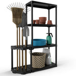 4-Tier Garage Shelving with 2-Tier Tool Organizer