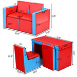 Kids Sofa Table Chair Set Couch Storage Box