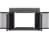 Fireplace Glass Door, Gunmetal, Medium