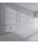 Ekena Millwork PML01X00AS-CASE-12 Ashford Smooth (6-Pack) Panel Moulding, 1 5/8"H x 1/2"P x 94 1/2"L, Primed