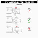 Tri fold truck bed cover 6' x 7'
