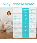 Toilet seat riser (for elongated toilet)