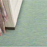 Nourison Positano Indoor/Outdoor Blue/Green 5' x 7' Area Rug