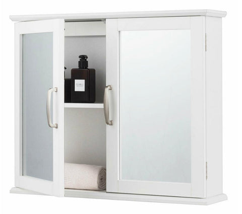 23.5” wall mounted mirror/storage cabinet