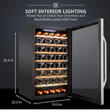 Ivation 51 Bottle Compressor Wine Cooler Refrigerator w/Lock