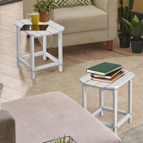 18 in. Outdoor Side Table Weather-Resistant