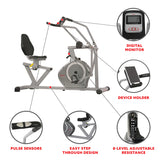 Arm Exerciser Magnetic Recumbent Bike Cross Trainer