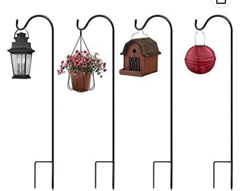 Hanging plant outdoor post 2 pack