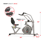 Arm Exerciser Magnetic Recumbent Bike Cross Trainer