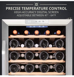 Ivation 51 Bottle Compressor Wine Cooler Refrigerator w/Lock