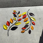 Metal colorful tree branch wall decor