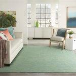 Nourison Positano Indoor/Outdoor Blue/Green 5' x 7' Area Rug