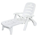 5-Position Plastic Adjustable Folding Lounge Chair