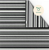 Trava Home Indoor/Outdoor Rug Black - Gray Stripe, 6' x 9'