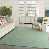 Nourison Positano Indoor/Outdoor Blue/Green 5' x 7' Area Rug