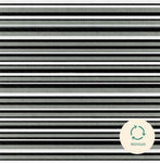 Trava Home Indoor/Outdoor Rug Black - Gray Stripe, 6' x 9'