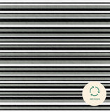 Trava Home Indoor/Outdoor Rug Black - Gray Stripe, 6' x 9'