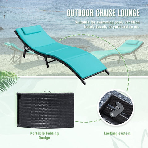 2 Set Patio Lounge Chairs